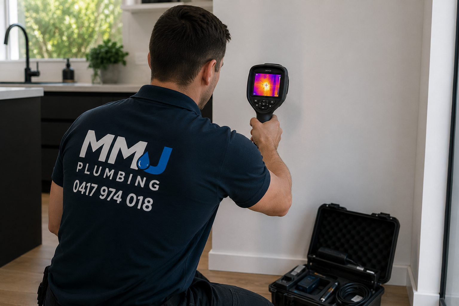 Thermal imaging leak detection service in Sydney