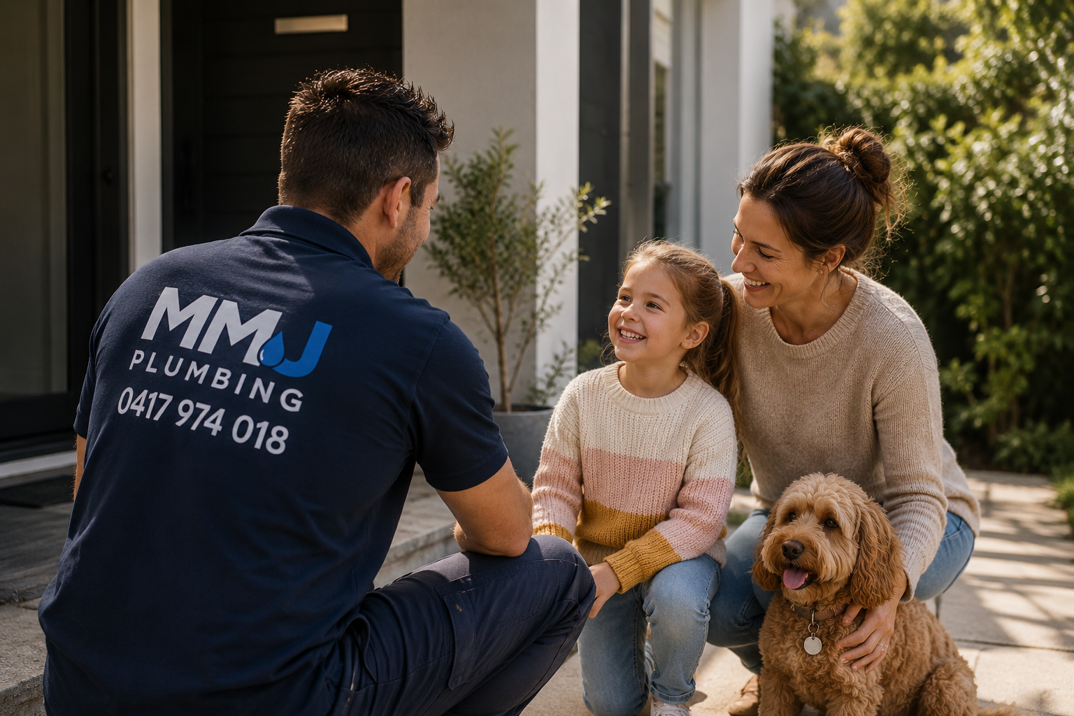 MMJ Plumbing helping a Sydney family