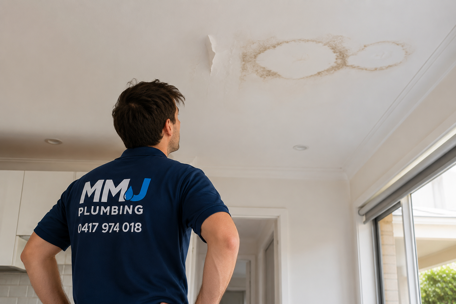MMJ Plumbing emergency plumber completing a plumbing repair in a Sydney home